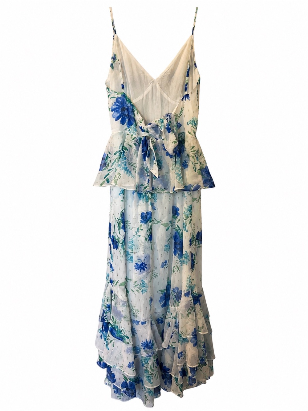 Yumi Kim Kaia Maxi Dress “Love Is King” Floral Maxi Dress | Ivory Blue - Picture 3 of 5